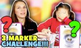 3 marker challenge con mamma